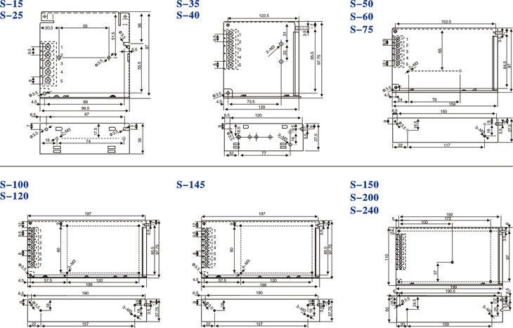 安装尺寸线路图